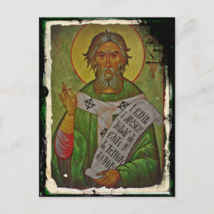 Saint patricksymbol på grönt vykort