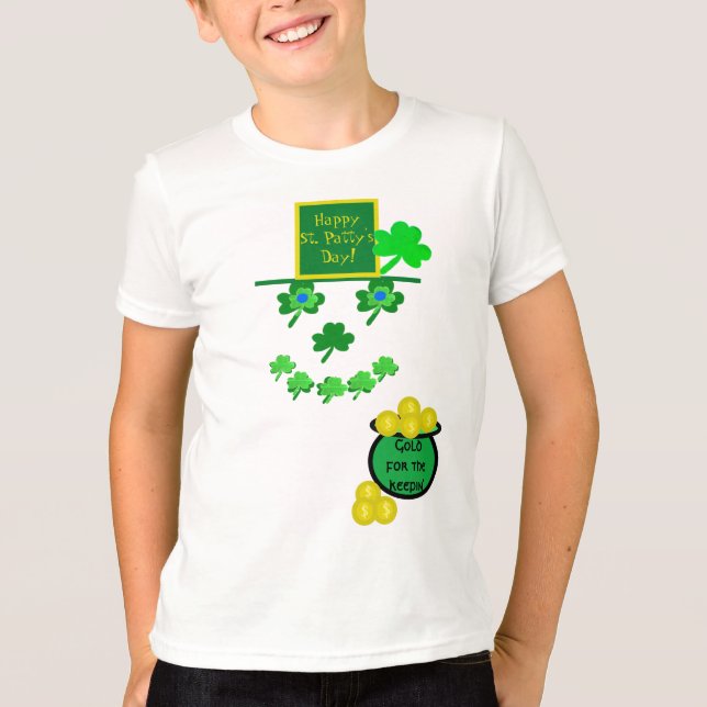 Saint Pattys dag Shamrocks Humor T-Shirt (Framsida)