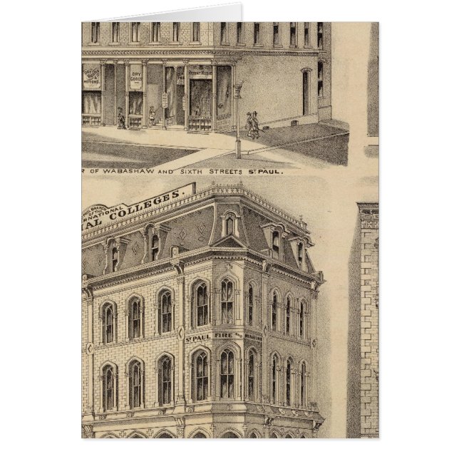 Saint Paul Business College, Minnesota Hälsningskort (Framsidan)