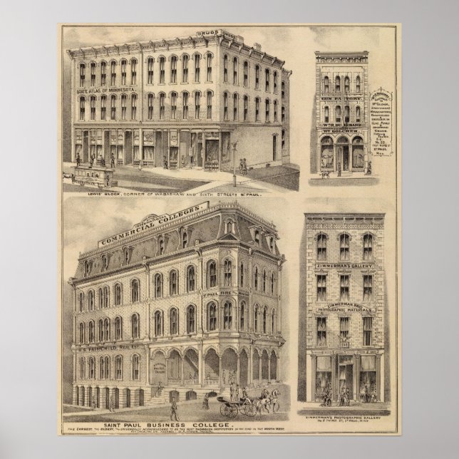 Saint Paul Business College, Minnesota Poster (Framsidan)