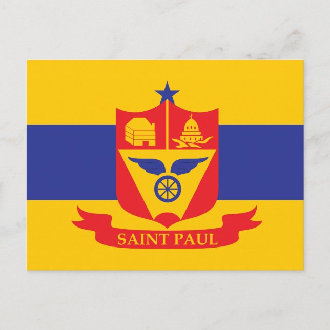 Saint Paul flagga Vykort (Framsida)