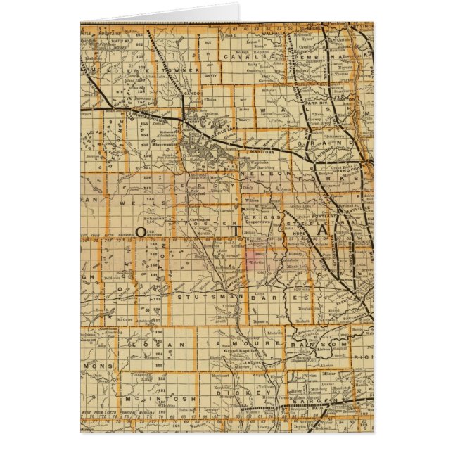 Saint Paul, Minneapolis och Manitoba Railway 2 Hälsningskort (Framsidan)