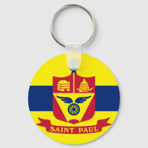 Saint Paul (Minnesota) City flagga Keychain Nyckelring