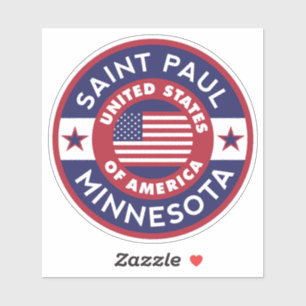 SAINT PAUL, Minnesota Klistermärken