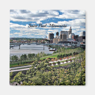 Saint Paul, Minnesota liggande Magnet
