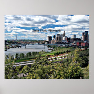 Saint Paul, Minnesota liggande Poster