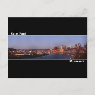 Saint Paul, Minnesota Post Card (svart) Vykort