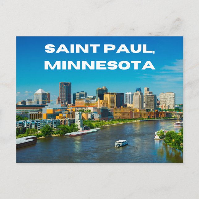 Saint Paul Minnesota Postcard Souvenir Vykort (Framsida)