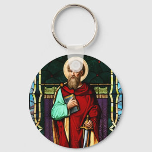 Saint Paul (Paul the Apostle) Glass Art Nyckelring