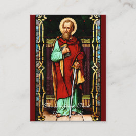 Saint Paul - Prayer Card (Flat) Visitkort