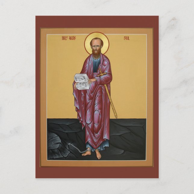 Saint Paul Prayer Card Vykort (Framsida)
