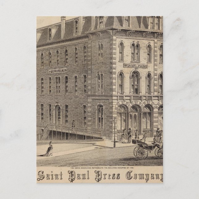 Saint Paul Press Company Vykort (Framsida)