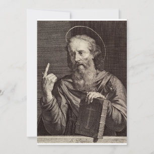 Saint Paul the Apostle av Philippe de Champaigne Tack Kort