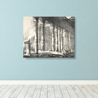 Saint Paul's Basilica Rom efter 1823 Fire Canvastryck