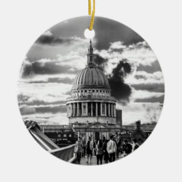 Saint Pauls Cathedral London. Julgransprydnad Keramik