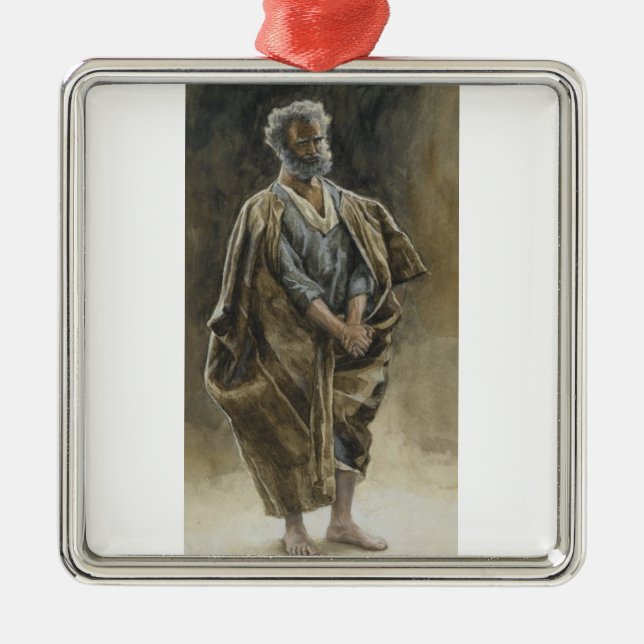 Saint Peter Apostle by James Tissot  Julgransprydnad Metall (Framsidan)