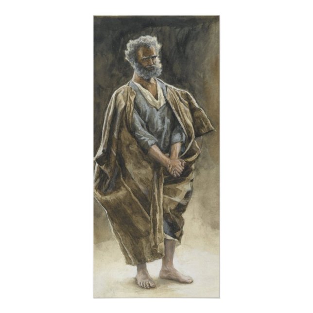 Saint Peter Apostle by James Tissot  Reklamkort (Framsidan)