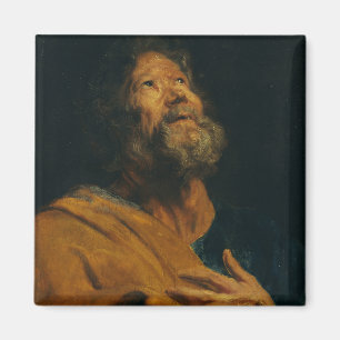 Saint Peter av Antoon van Dyck Magnet
