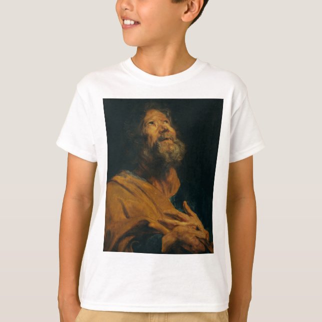 Saint Peter av Antoon van Dyck T Shirt (Framsida)