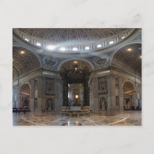 Saint Peter Basilica och Baldacchino Vykort