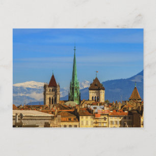 Saint Peter cathedral, Genève, Schweiz Vykort