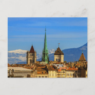 Saint Peter cathedral, Genève, Schweiz Vykort
