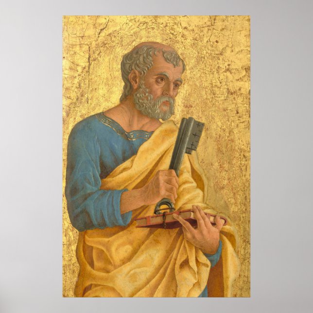Saint Peter - Marco Zoppo, italienska Fine Art Pos Poster (Framsidan)