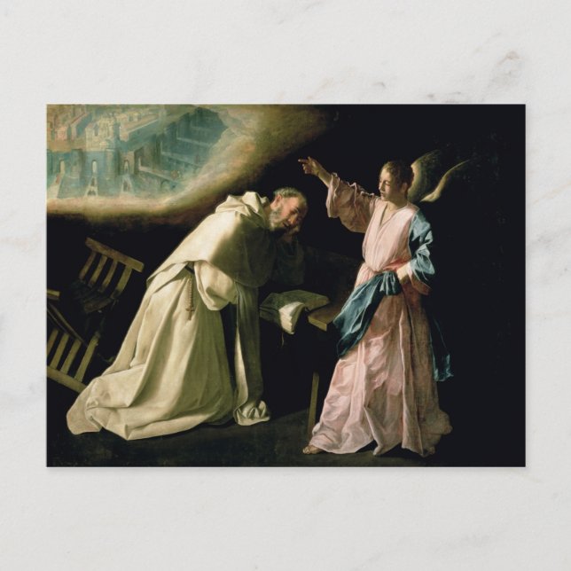 Saint Peter Nolascos vision, 1629 Vykort (Framsida)