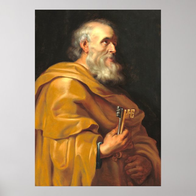 Saint Peter - School of Rubens Fine Art Poster (Framsidan)
