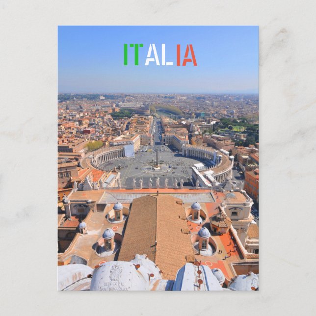 Saint Peter Squi Vatican, Rom, Italien Vykort (Framsida)