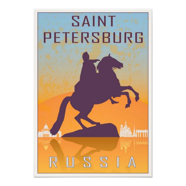 Saint Petersburg vintage poster (Framsidan)