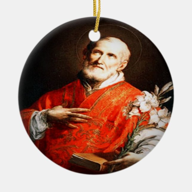 Saint Philip Neri Julgransprydnad Keramik (Framsidan)
