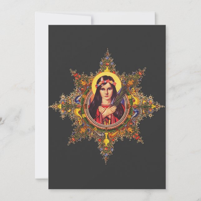 Saint Philomena Inbjudningar (Framsida)