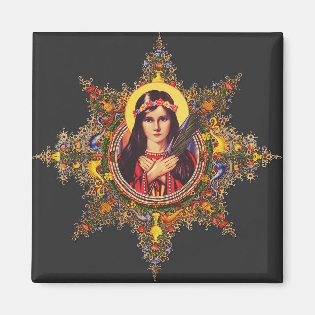 Saint Philomena Magnet (Framsidan)