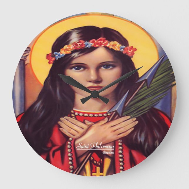 Saint Philomena Patroness of Youth Stor Klocka (Framsida)