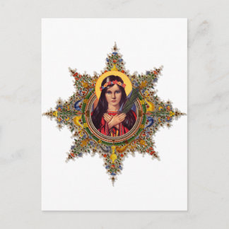 Saint Philomena, spädbarn & Barns beskyddare Vykort