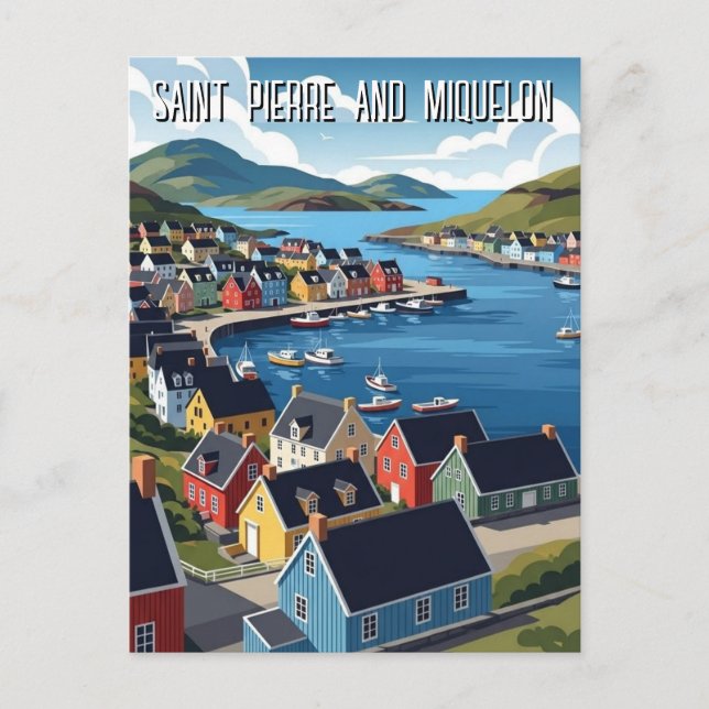 Saint Pierre and Miquelon Vykort (Framsida)