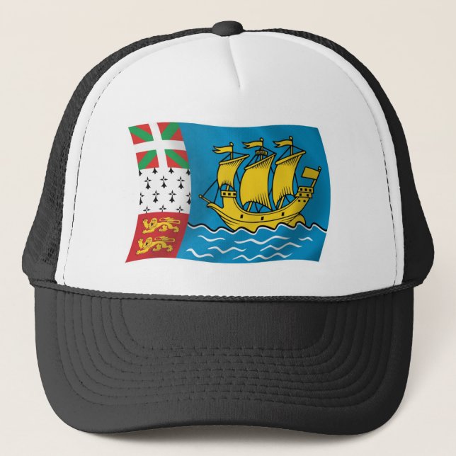 Saint Pierre och Miquelon Flagg Hatt Keps (Framsida)