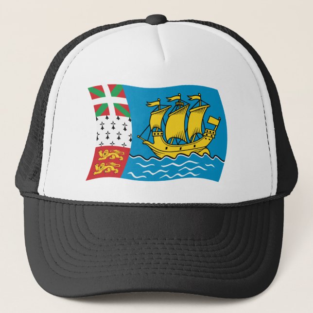Saint Pierre och Miquelon Flagg Hatt Keps (Framsida)