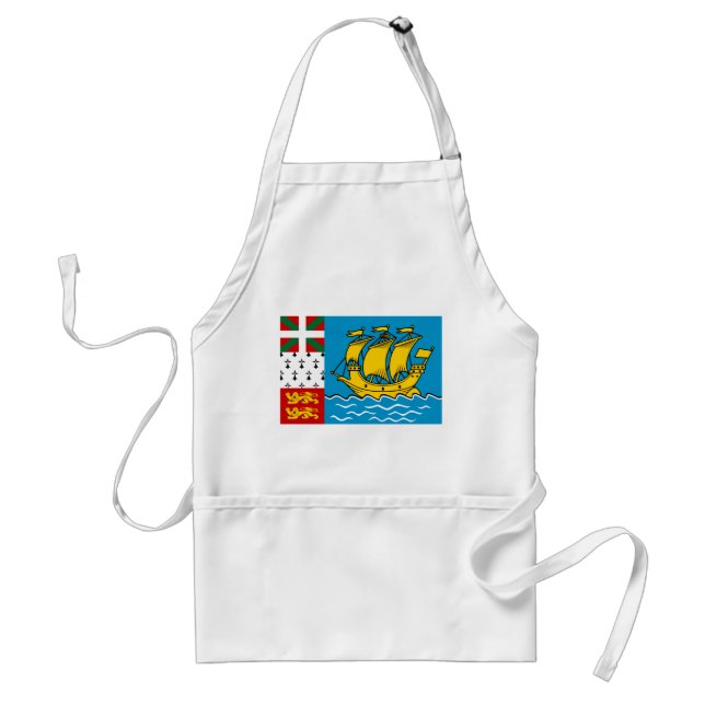 Saint Pierre och Miquelon Flagga Förkläde (Framsidan)