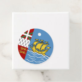 Saint Pierre och Miquelon flagga Gåvor Etiketter