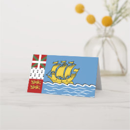 Saint Pierre och Miquelon flagga Placeringskort