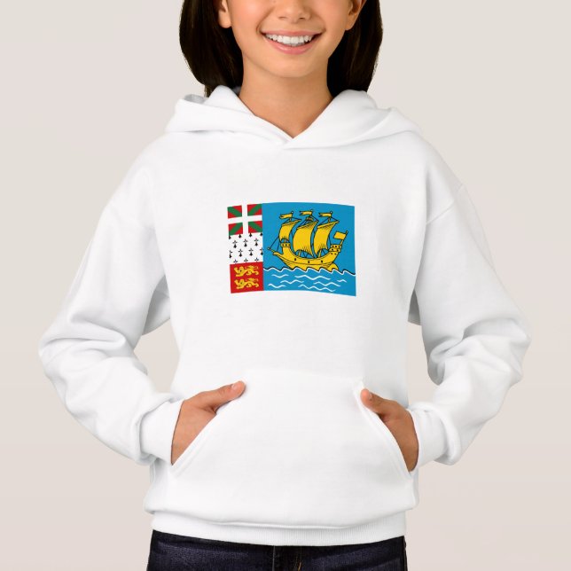 Saint Pierre och Miquelon Flagga T Shirt (Framsida)