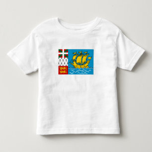 Saint Pierre och Miquelon Flagga T Shirt