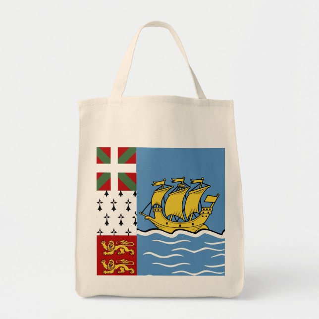 Saint Pierre och Miquelon flagga Tygkasse (Framsidan)