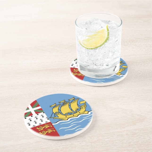Saint Pierre och Miquelon flagga Underlägg (Sidan)