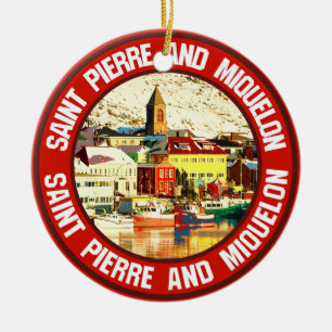 Saint Pierre och Miquelon Julgransprydnad Keramik
