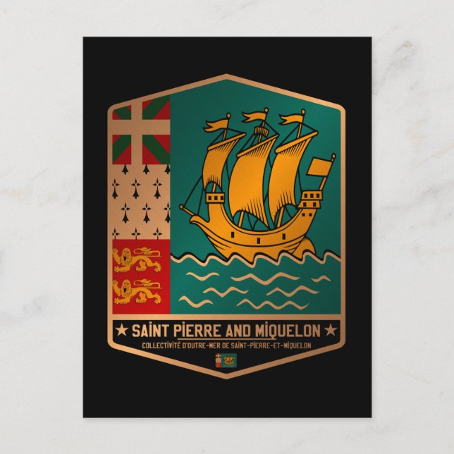 Saint Pierre och Miquelon Vykort (Framsida)