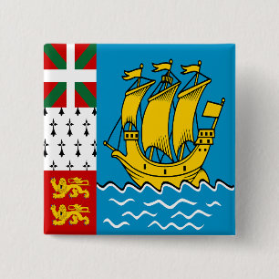 Saint Pierre och Miquelons flagga Knapp