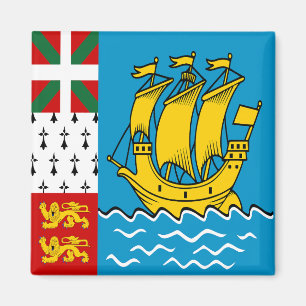 Saint Pierre och Miquelons flagga Magnet